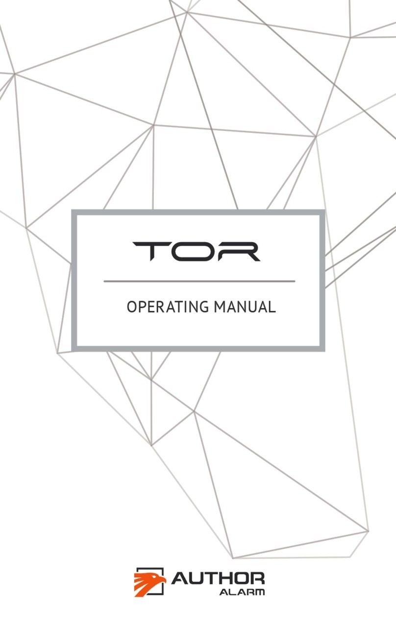 AUTHOR Alarm TOR operating manual