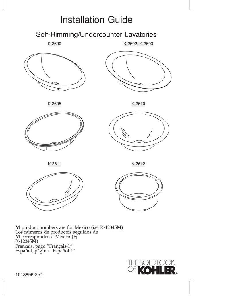 Kohler K-2600 User manual