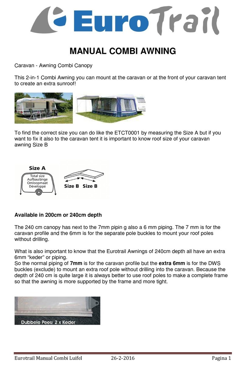 EuroTrail Manual Combi Awning manual