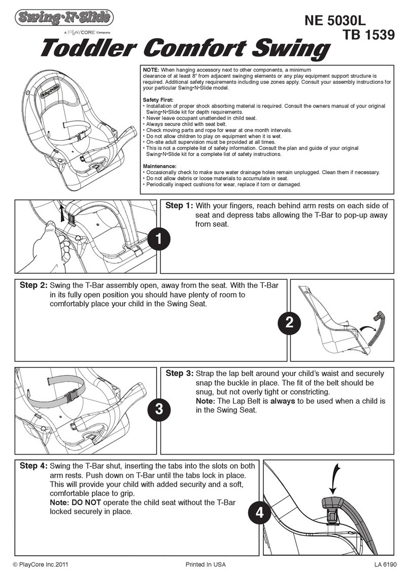Playcore Swing-N-Slide TB 1539 User manual