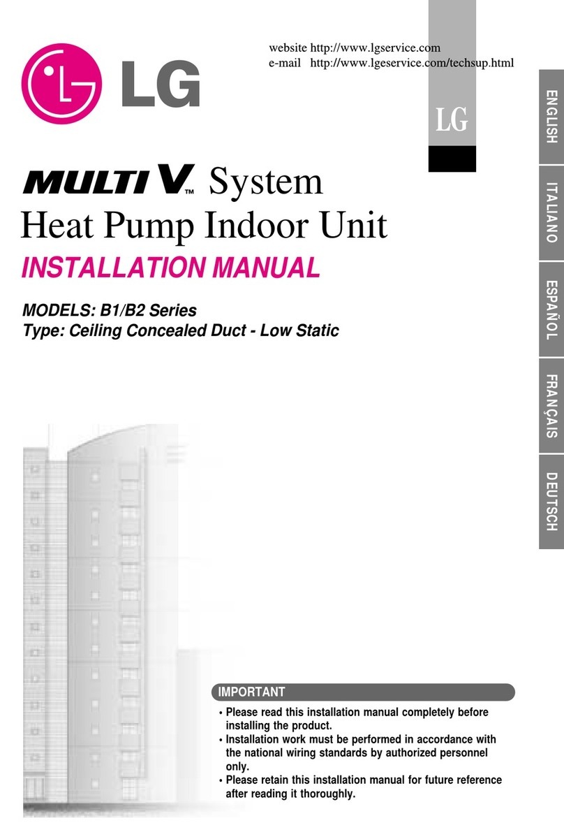 LG MULTI V B1 Series installation manual