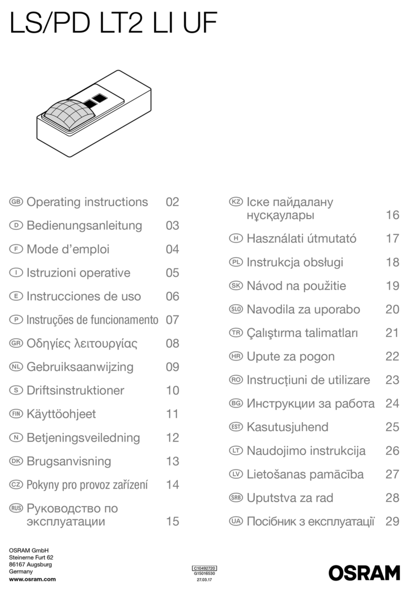 Osram LS/PD LT2 LI UF operating instructions