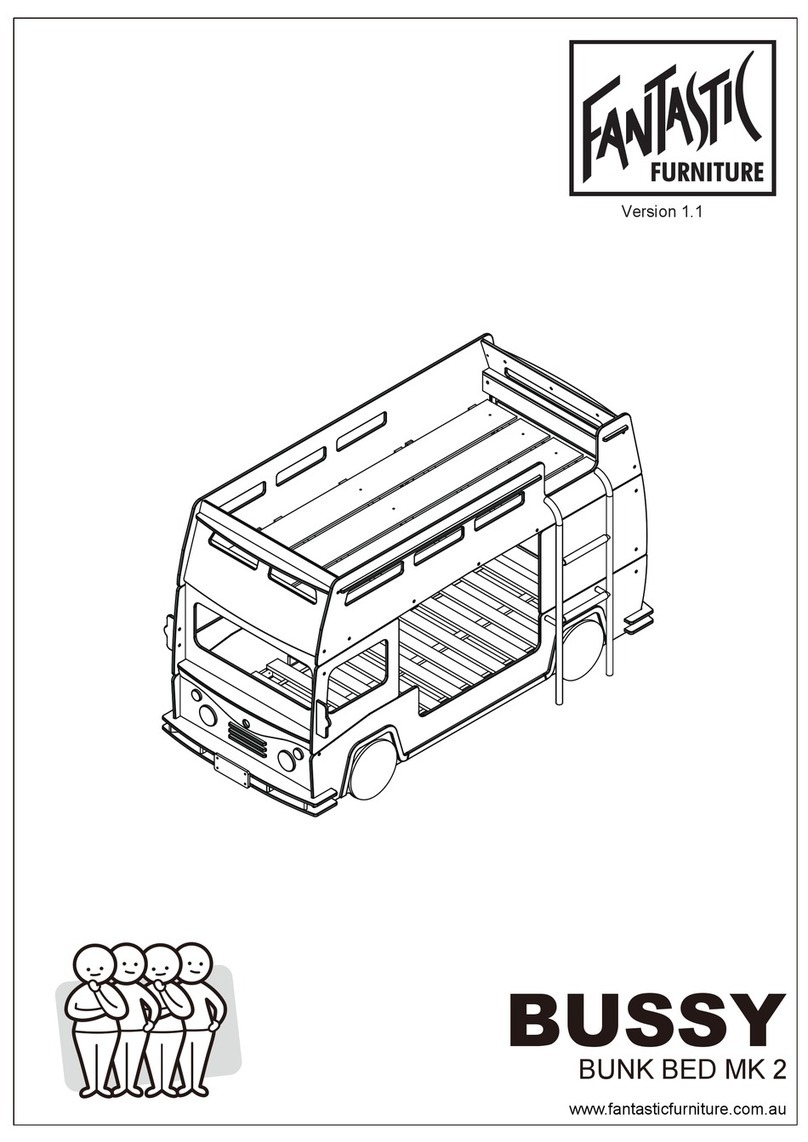 fantastic furniture BUSSY BUNK BED MK 2 Assembly instructions