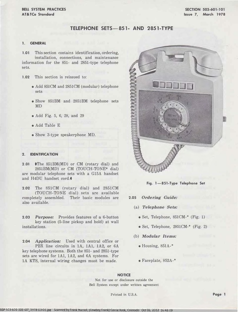 AT&T 851 manual