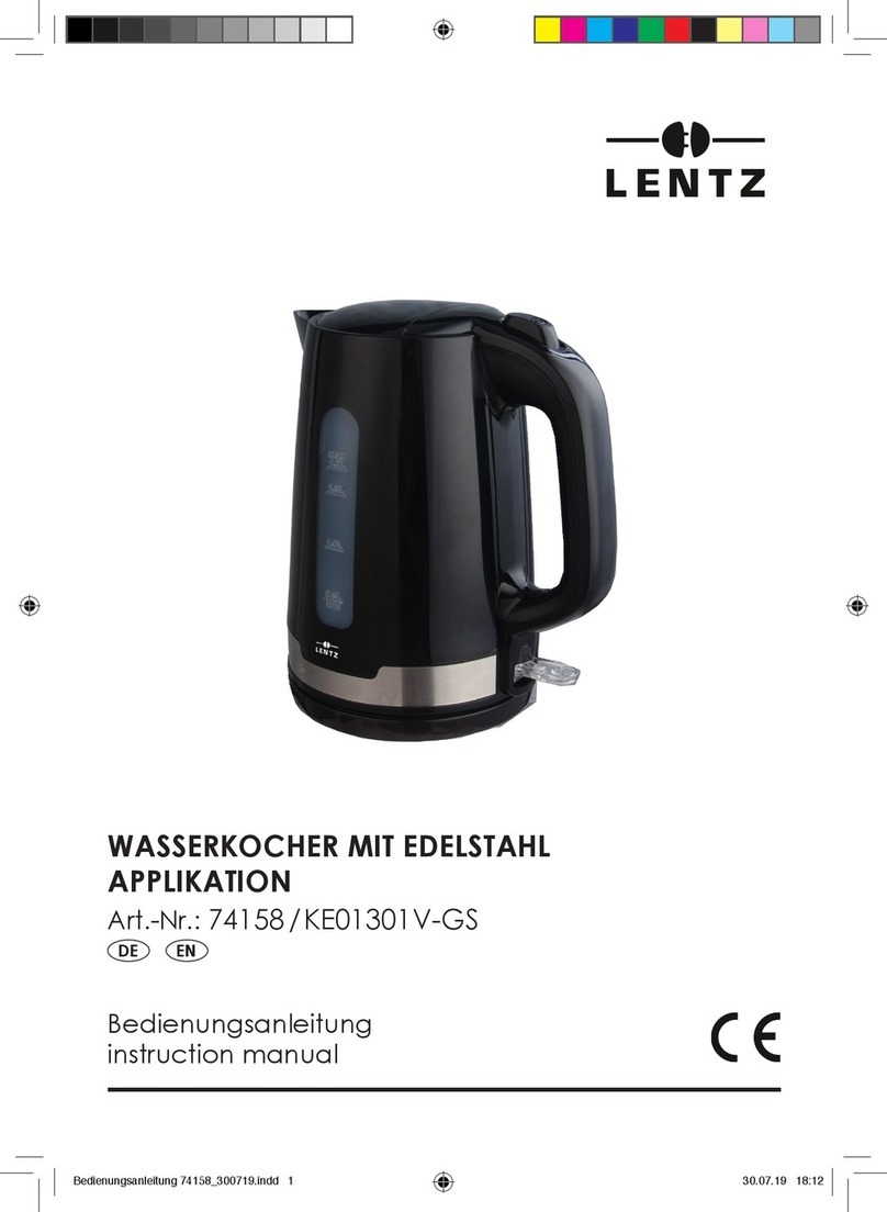 LENTZ KE01301V-GS User manual