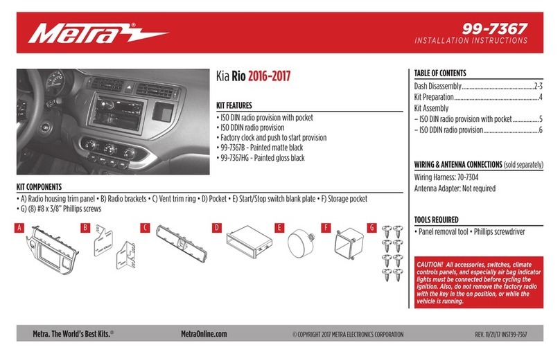 Metra Electronics 99-7367 User manual Metra Electronics 99-7367 User manual