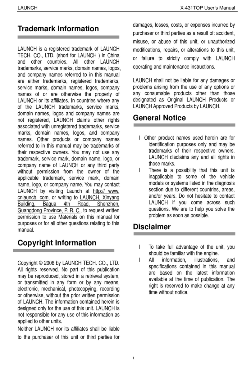 Launch X-431TOP user manual