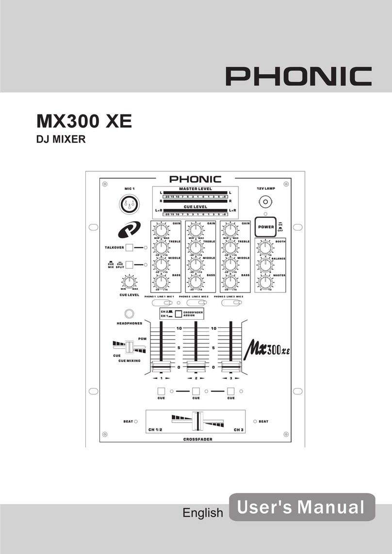 Phonic MX300 XE user manual
