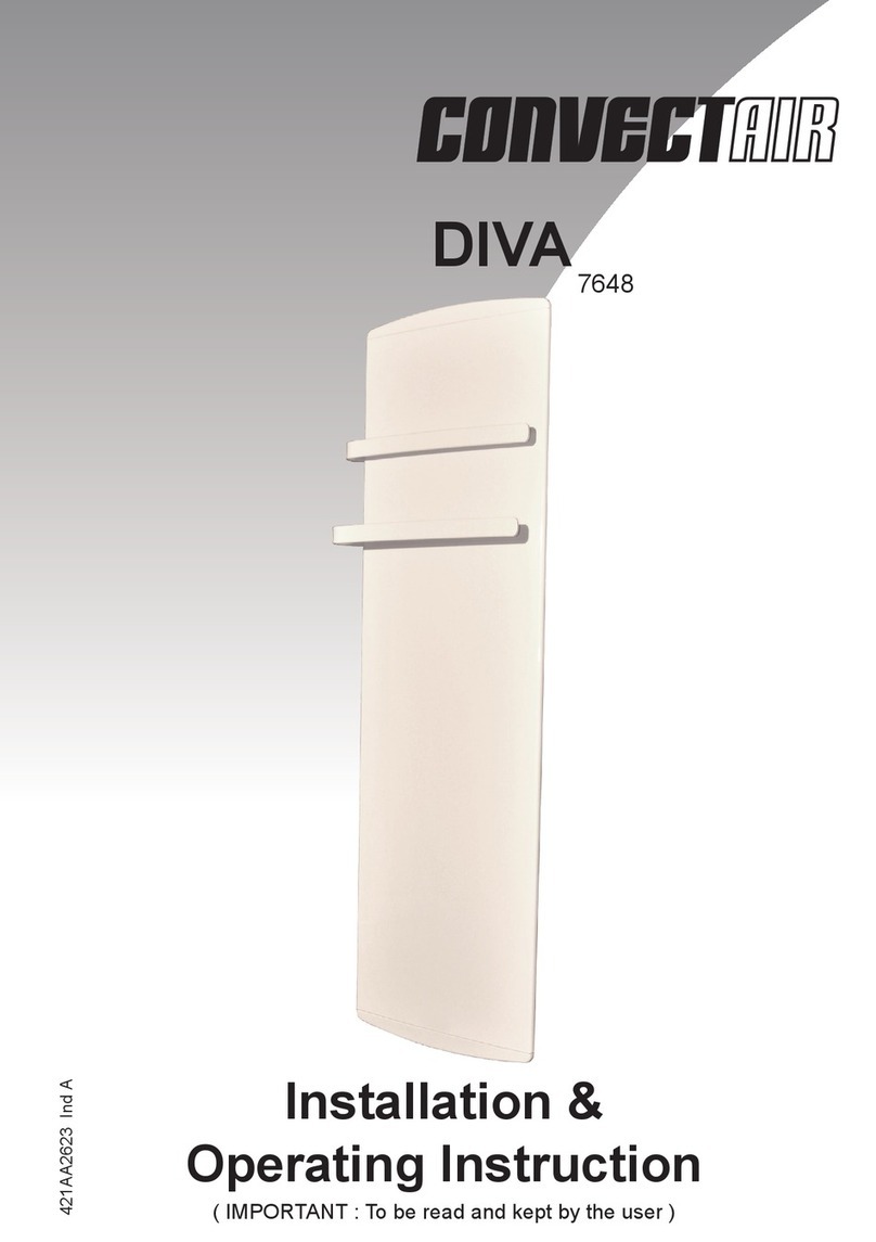 CONVECTAIR DIVA 7648 User manual CONVECTAIR DIVA 7648 User manual