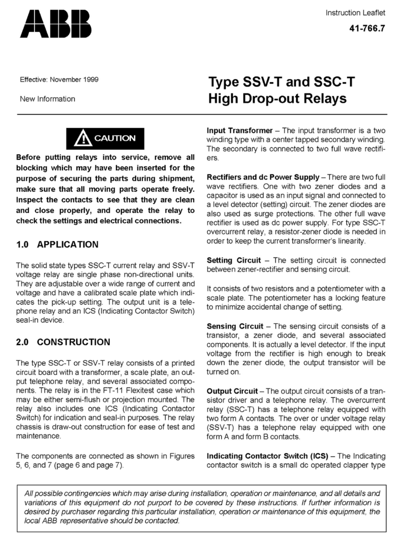ABB SSV-T Instruction leaflet
