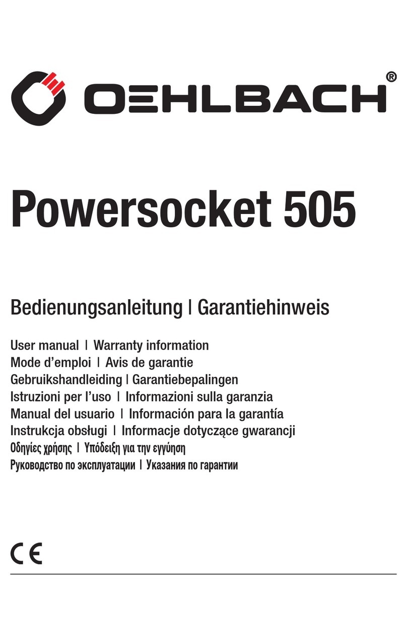 Oehlbach Powersocket 505 user manual Oehlbach Powersocket 505 user manual