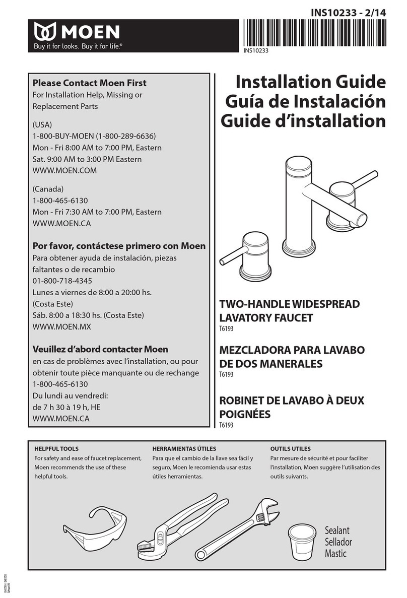 Moen T6193 installation guide Moen T6193 installation guide