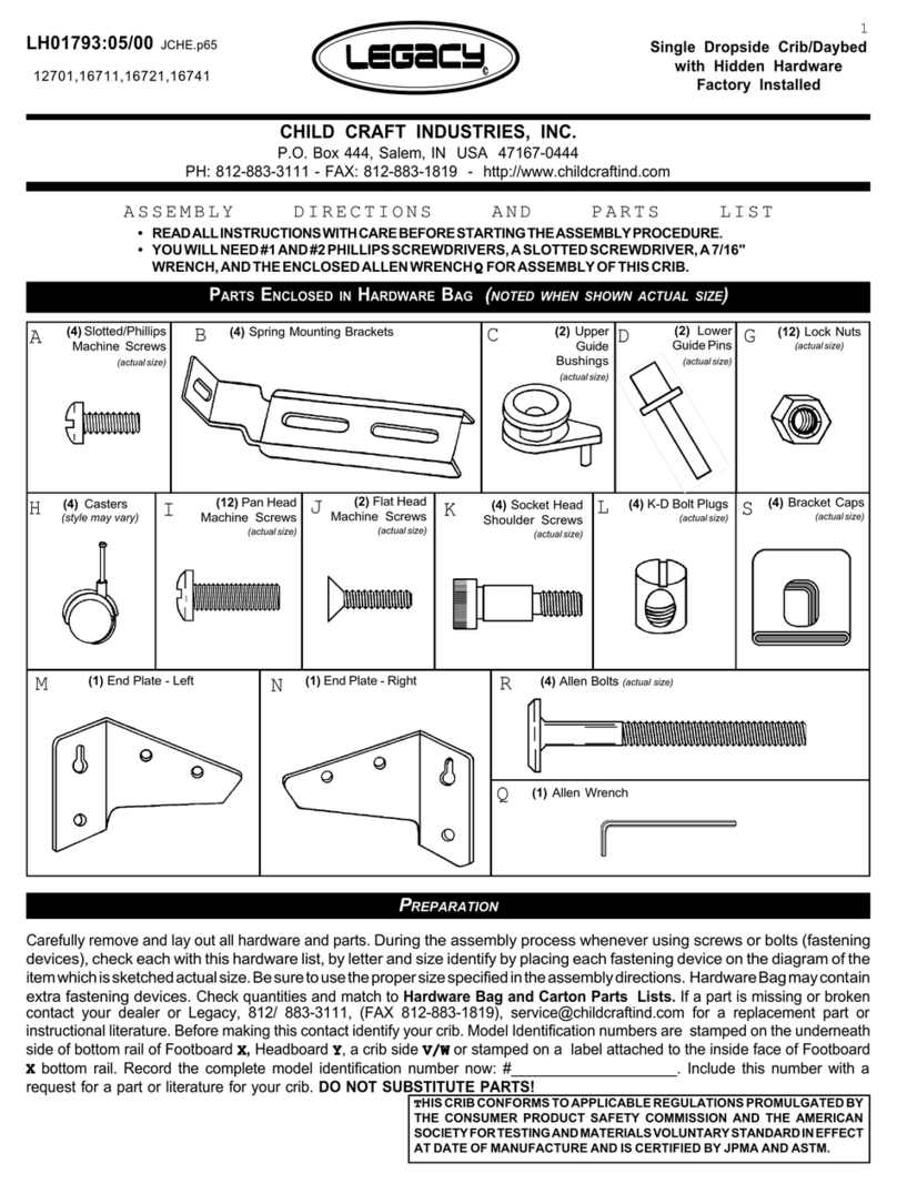 Child Craft Legacy 12701 User manual Child Craft Legacy 12701 User manual