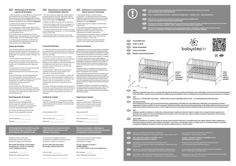 Babystep HOLIDAY manual