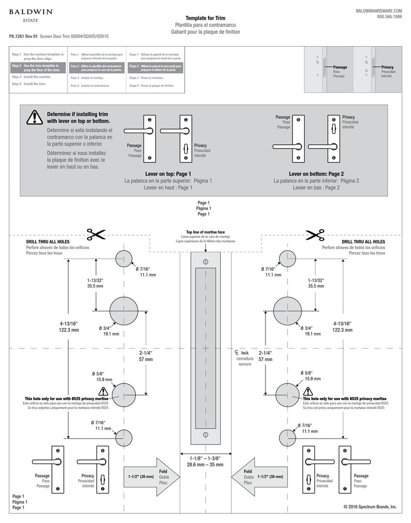 Spectrum Brands SD004: SD005 Assembly instructions