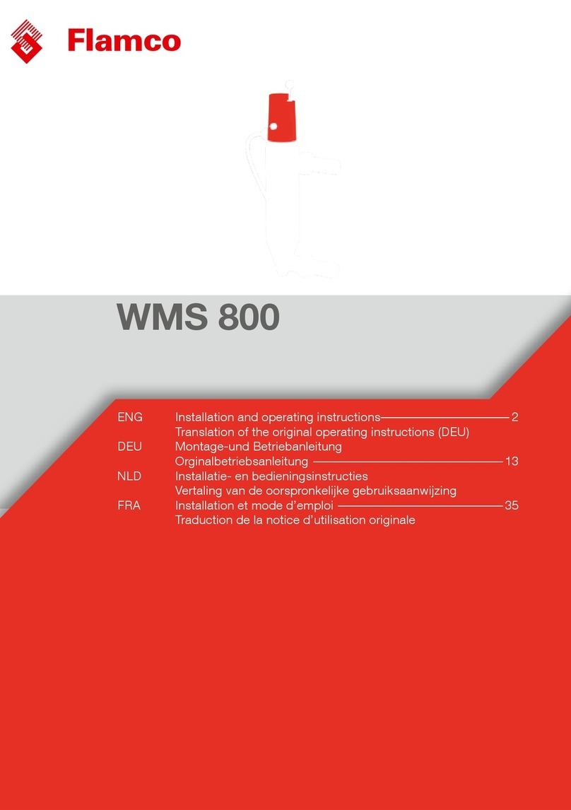 flamco WMS 800 Installation and operating instructions