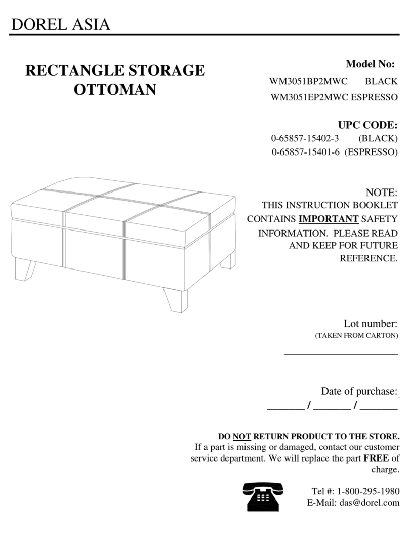 Dorel Asia WM3051BP2MWC User manual Dorel Asia WM3051BP2MWC User manual