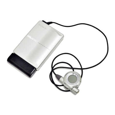 Sony Walkman WM-EX9 User manual Sony Walkman WM-EX9 User manual