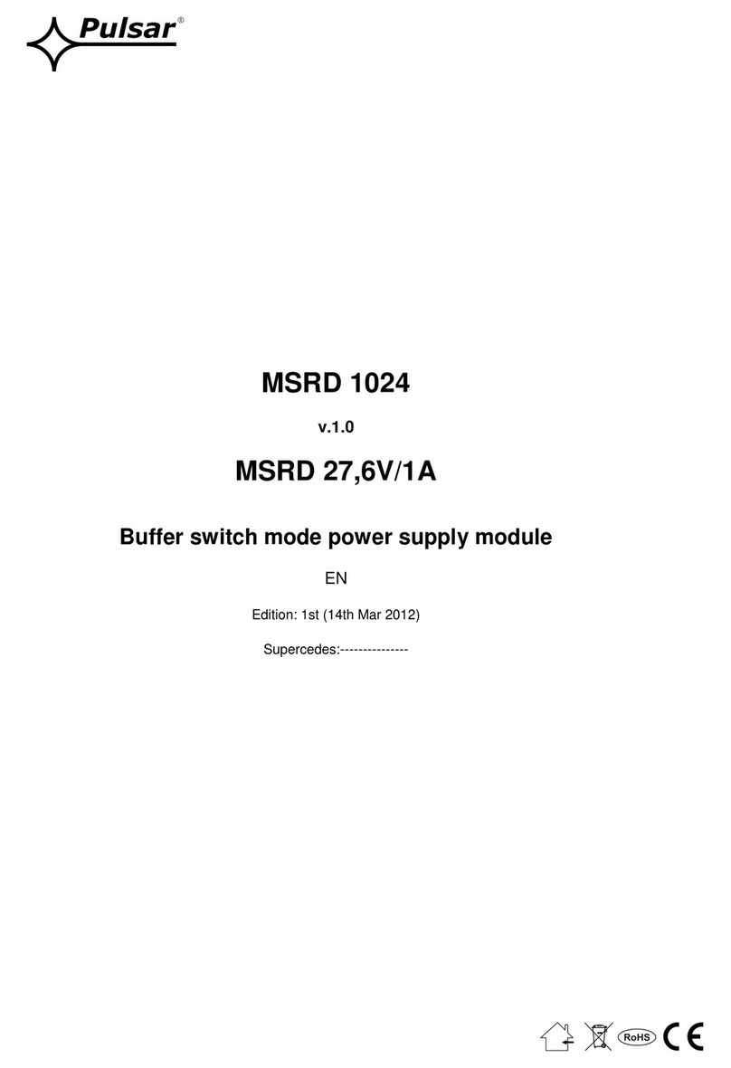 Pulsar MSRD 1024 User manual