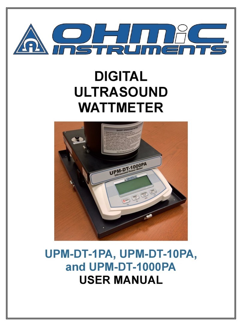 Ohmic instruments UPM-DT-1PA user manual