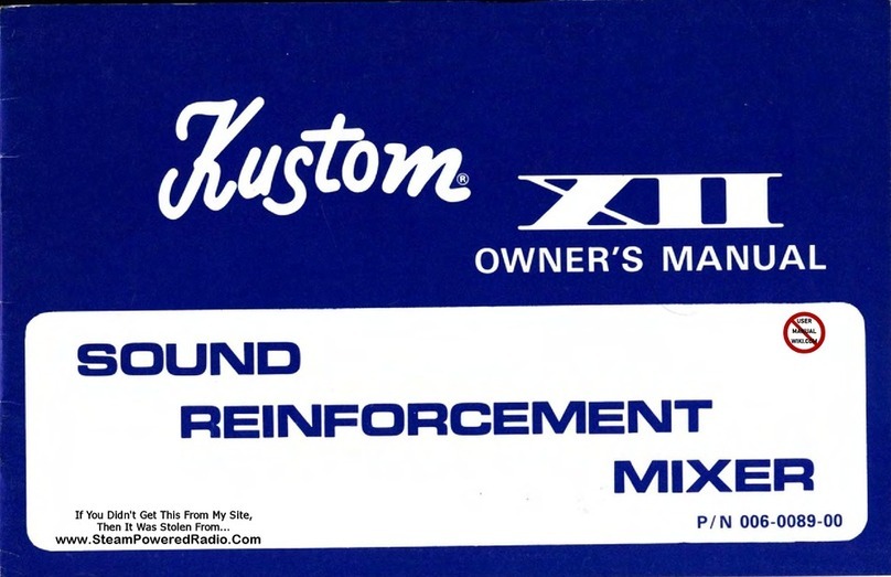 Kustom XII SRM owner's manual