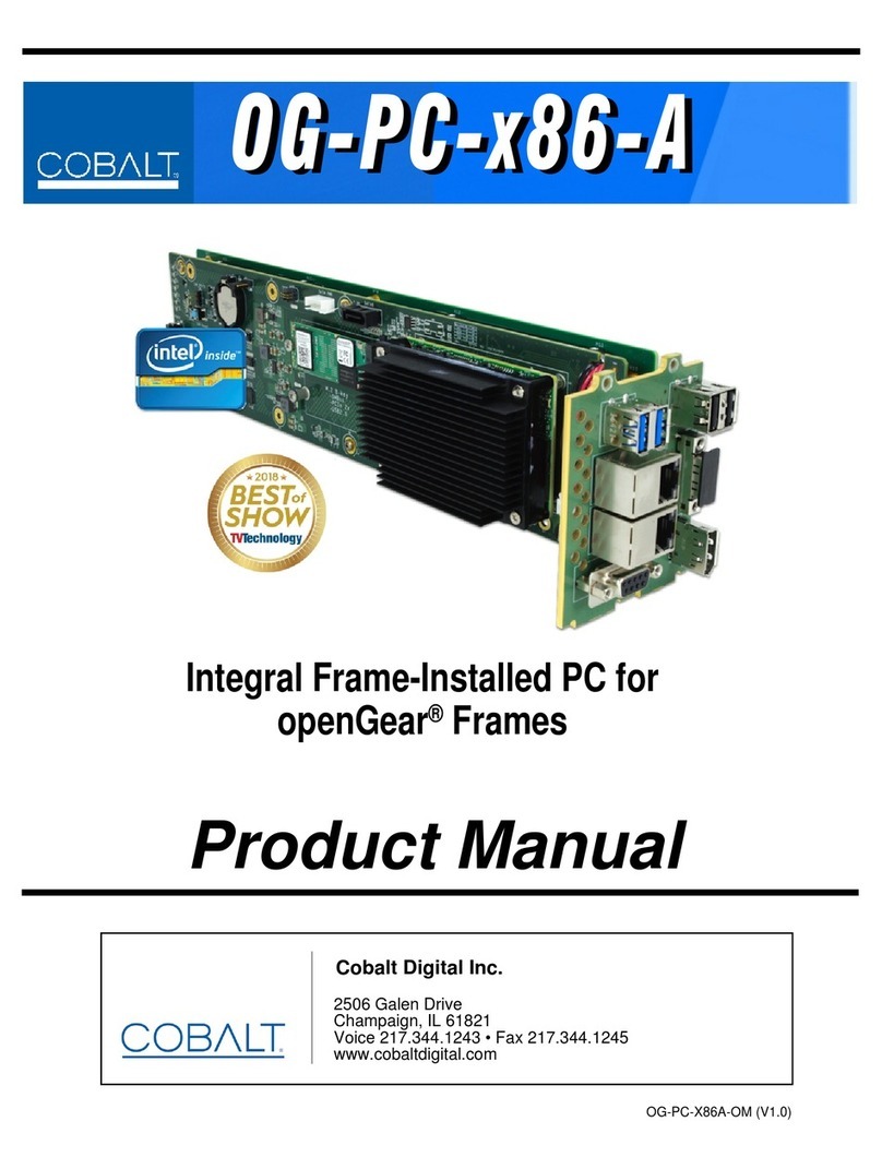 Cobalt Digital Inc OG-PC-x86-A product manual