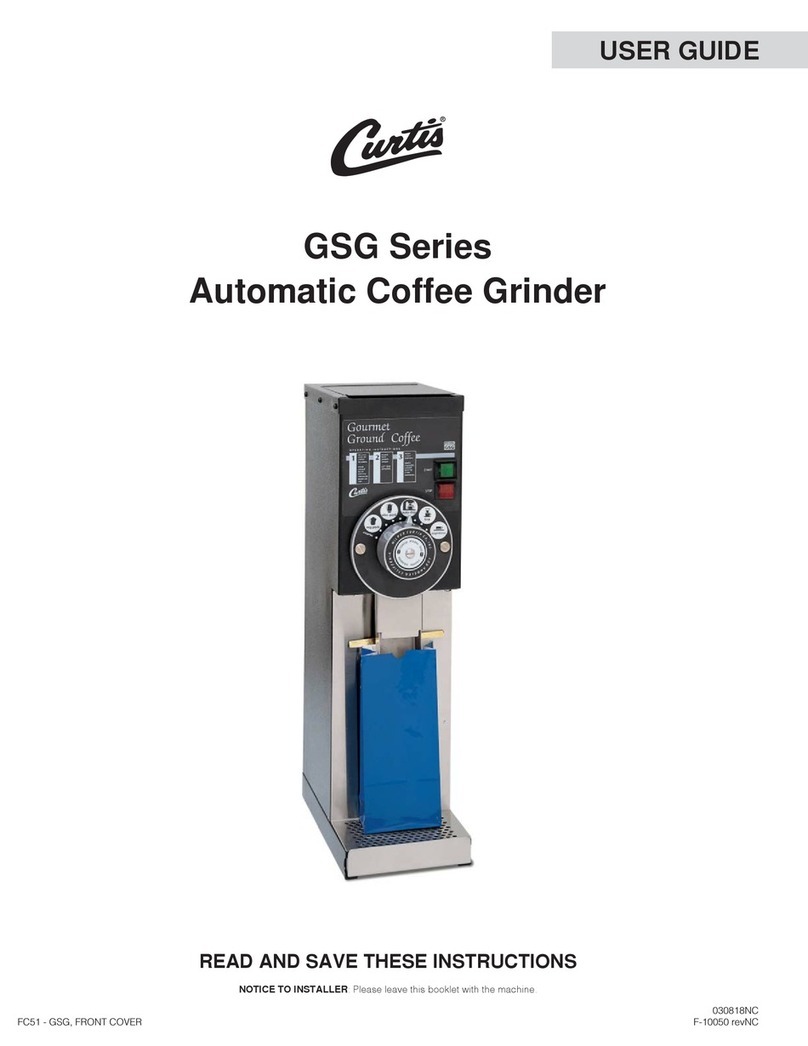 Curtis GSG Series User manual