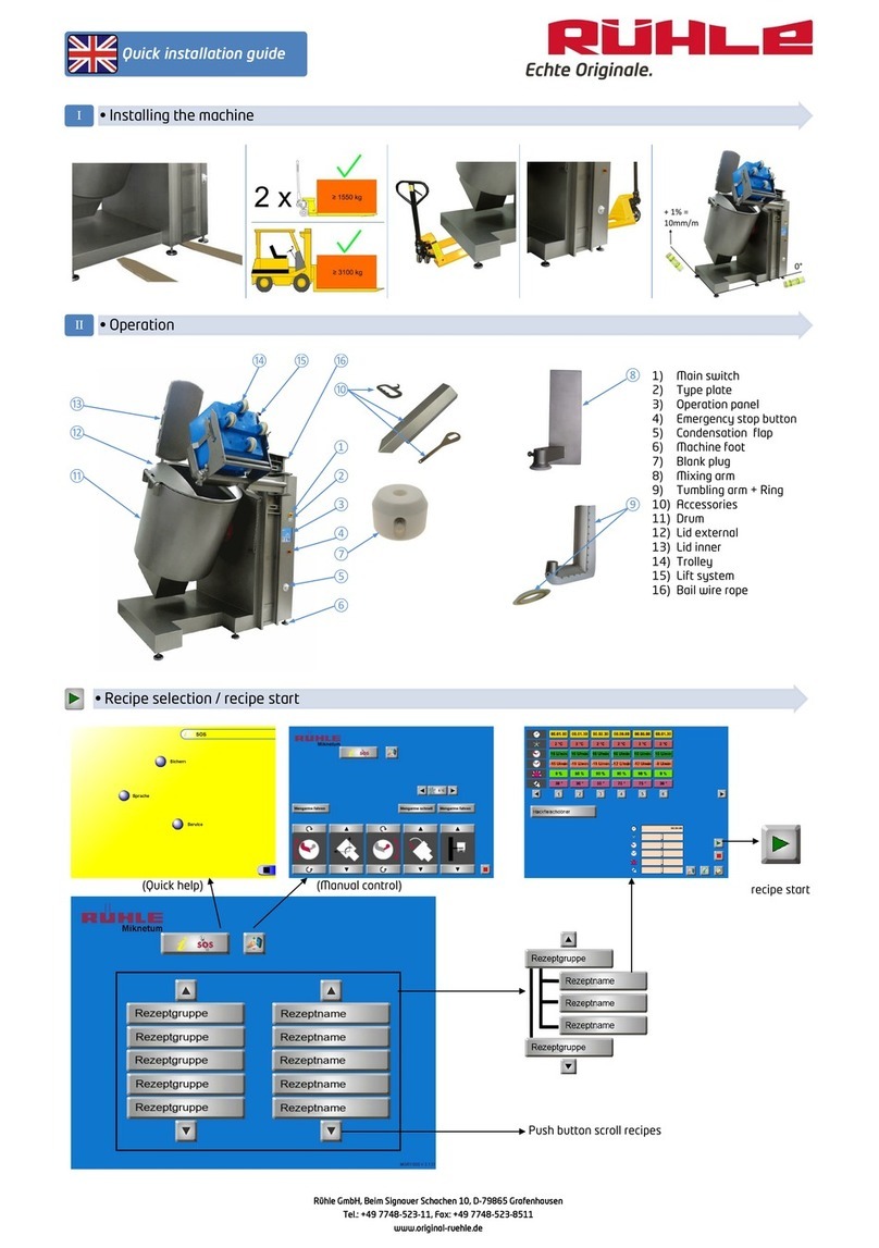 Ruhle MGR 1500 Quick installation guide