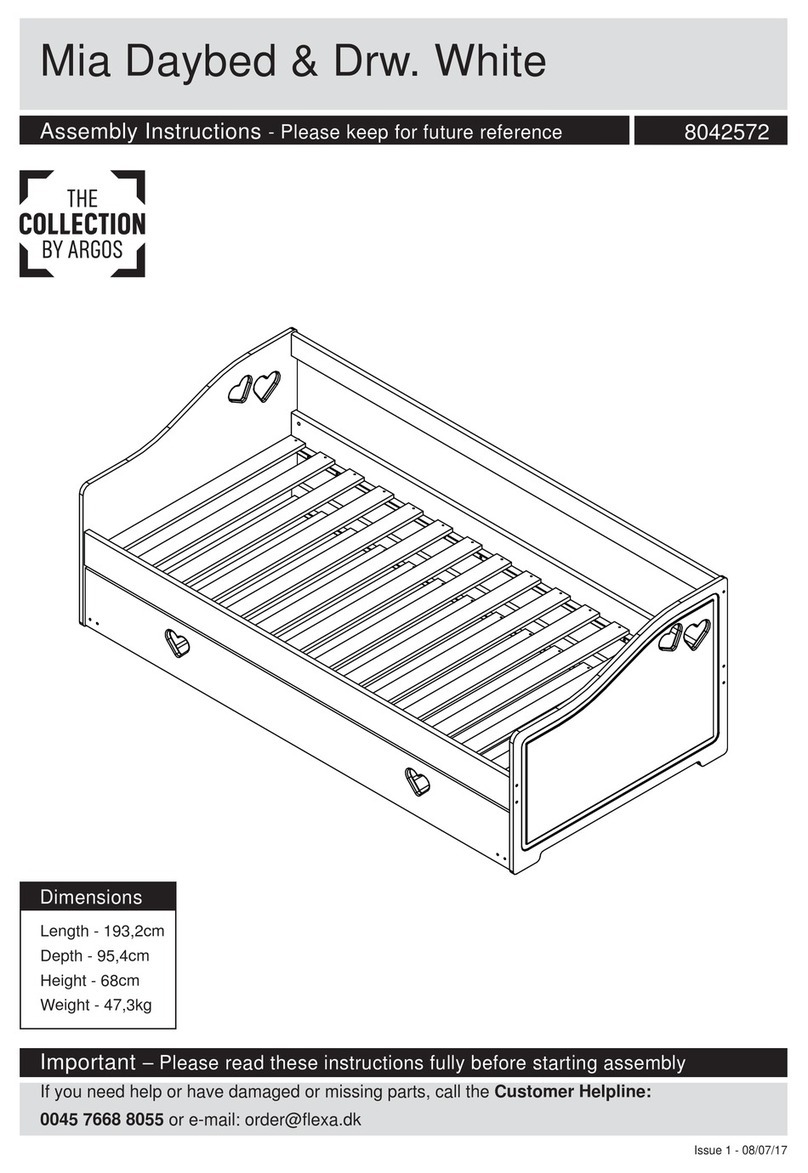 Argos Mia Daybed & Drw. White 8042572 User manual Argos Mia Daybed & Drw. White 8042572 User manual