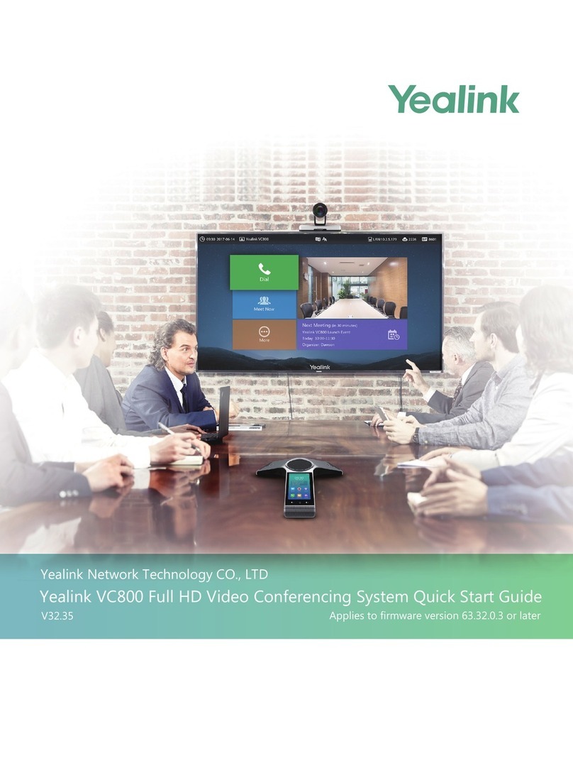 Yealink MeetingSpace VC800 User manual