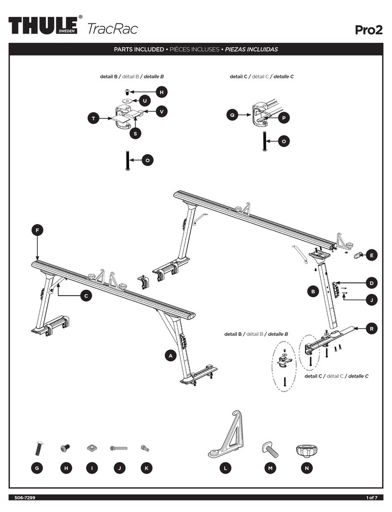 Thule TracRac Pro 2 User manual Thule TracRac Pro 2 User manual