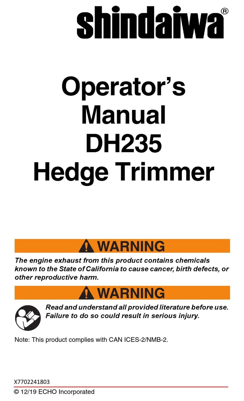 Shindaiwa DH235 Operator's manual