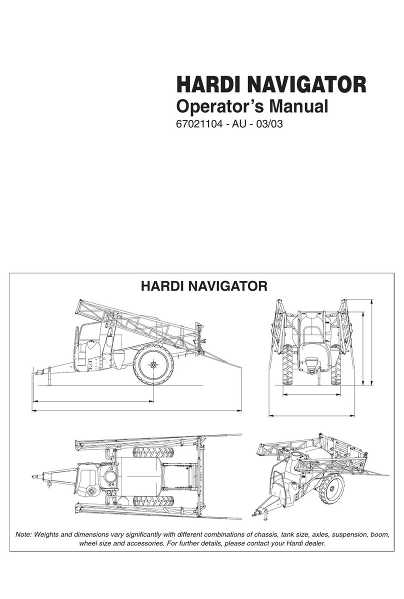 Hardi Navigator 550M Operator's manual
