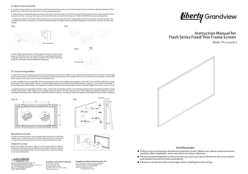 Grandview Liberty Flash Series User manual