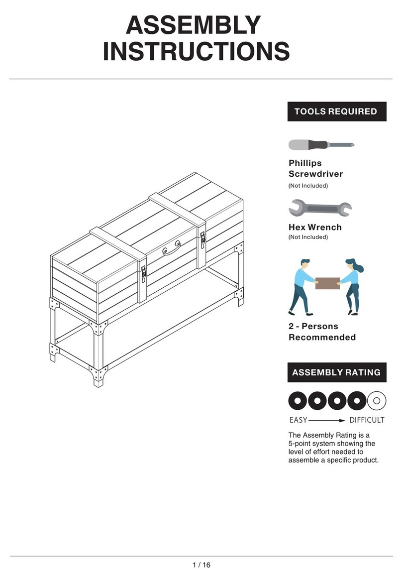 Furniture of America YNJ-1473C6 Assembly instructions