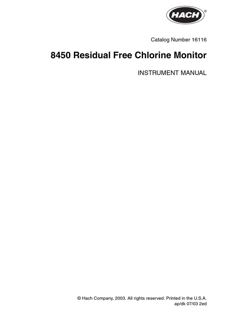 Hach 8450 Instrument manual