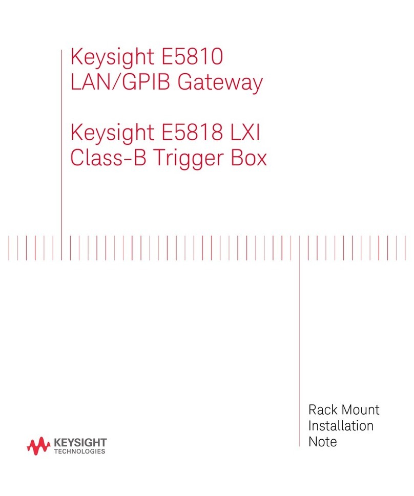 Keysight E5810 Series Installation note