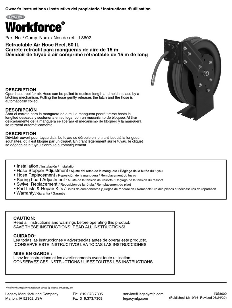 Legacy Workforce L8602 Owner's instructions