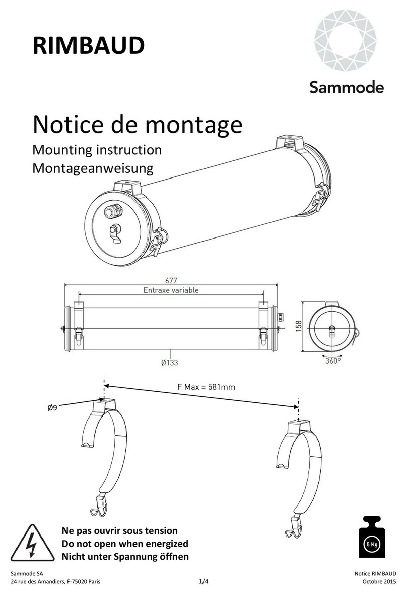Sammode RIMBAUD Mounting instruction