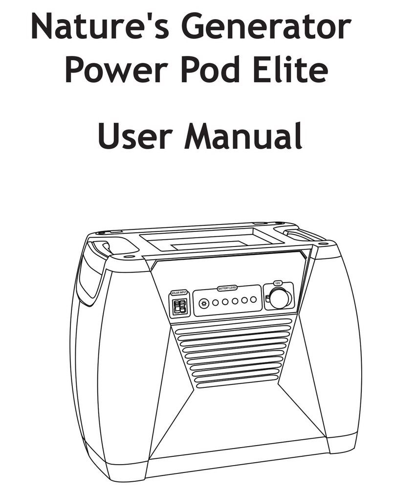Nature's Generator Elite User manual