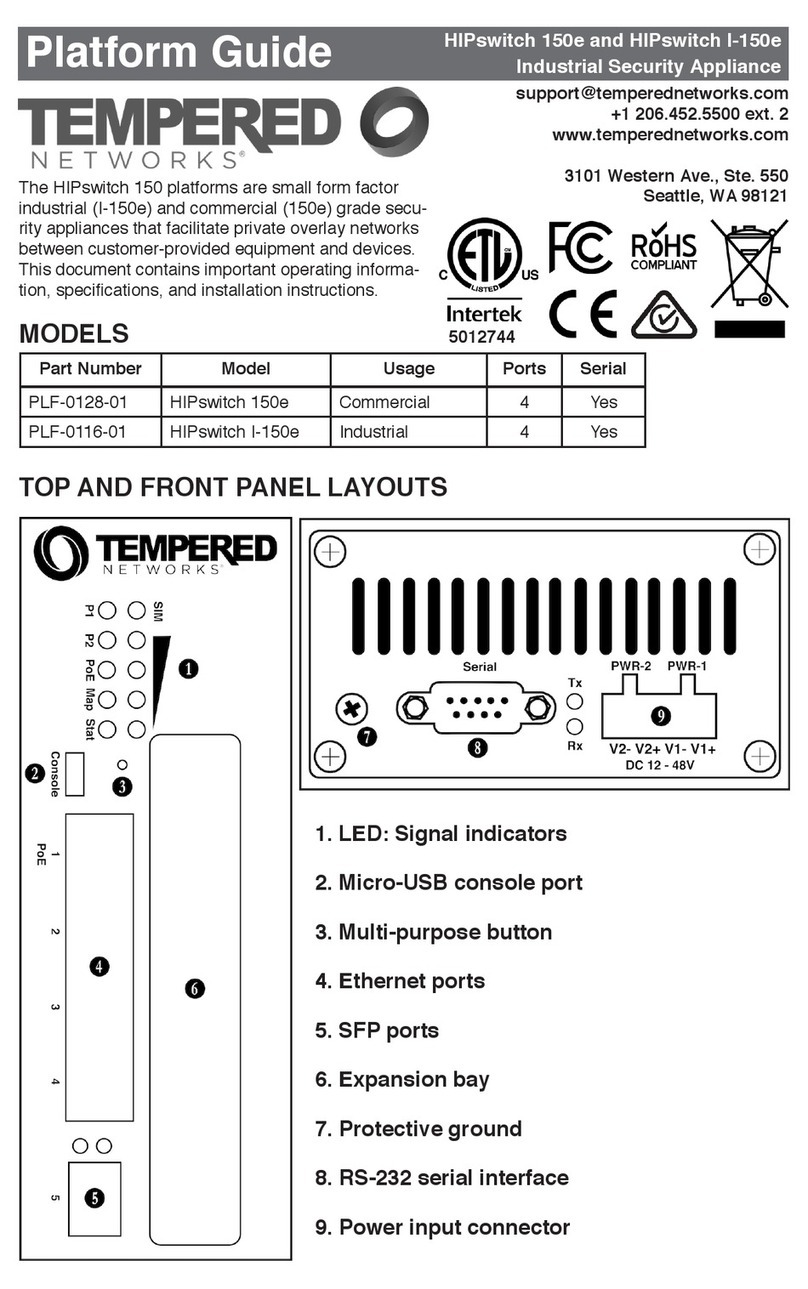 TEMPERED HIPswitch 150e Platform guide