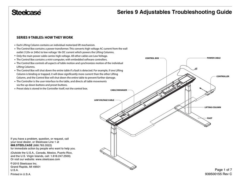 Steelcase 9 Series troubleshooting guide