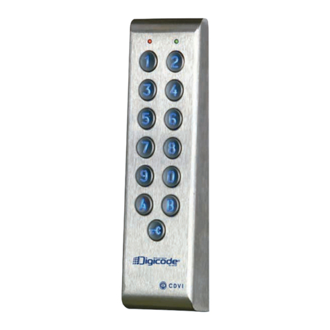 CDVI Digicode PROFIL100EC User manual