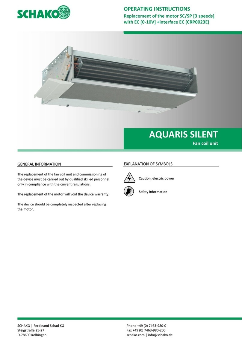 Schako AQUARIS SILENT operating instructions