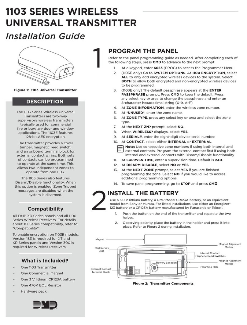 DMP Electronics 1103 Series User manual