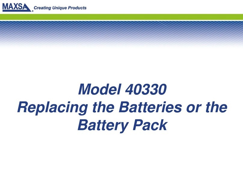 MAXSA 40330 User manual