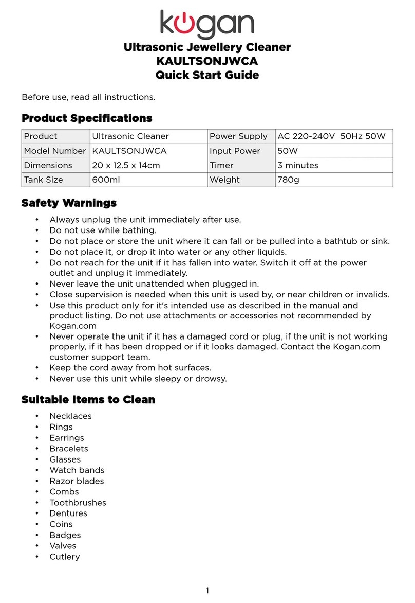 Kogan KAULTSONJWCA quick start guide
