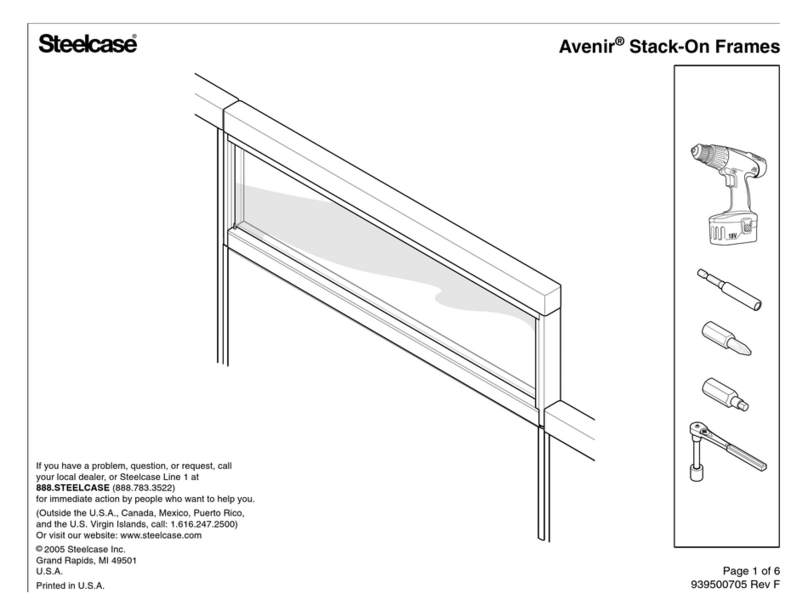 Steelcase Avenir Stack-On Frames manual