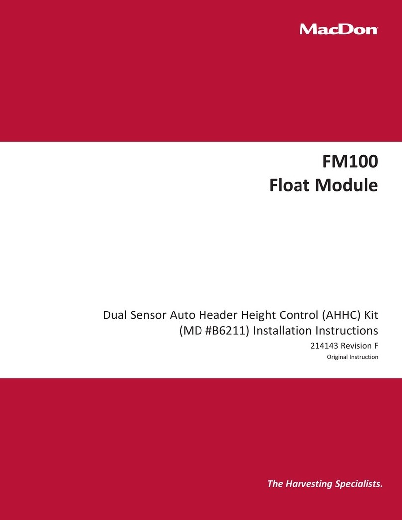 MacDon FM100 installation instructions