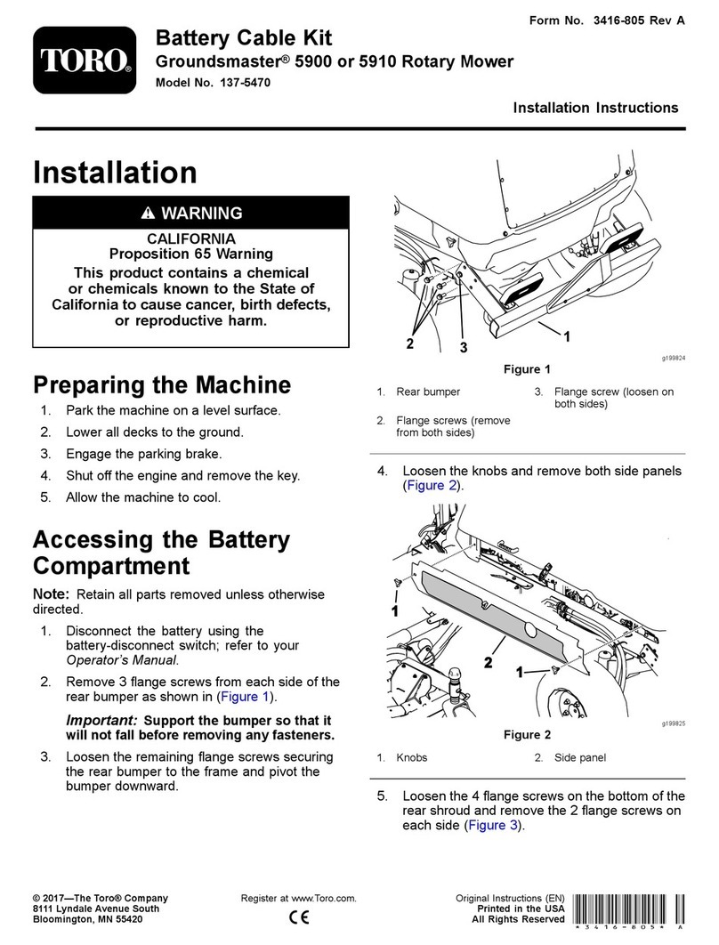 Toro 137-5470 installation instructions